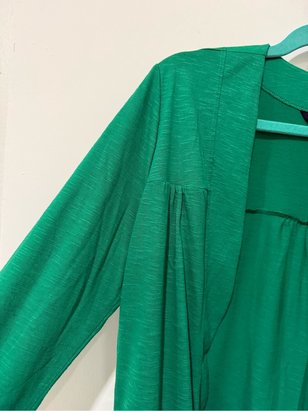 Banana Republic Bright Green Open-Front Sweater - Picture 3 of 5